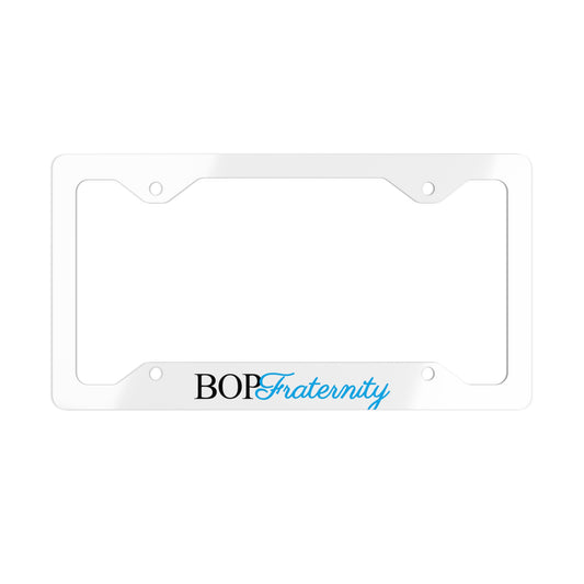 Bop Fraternity License Plate